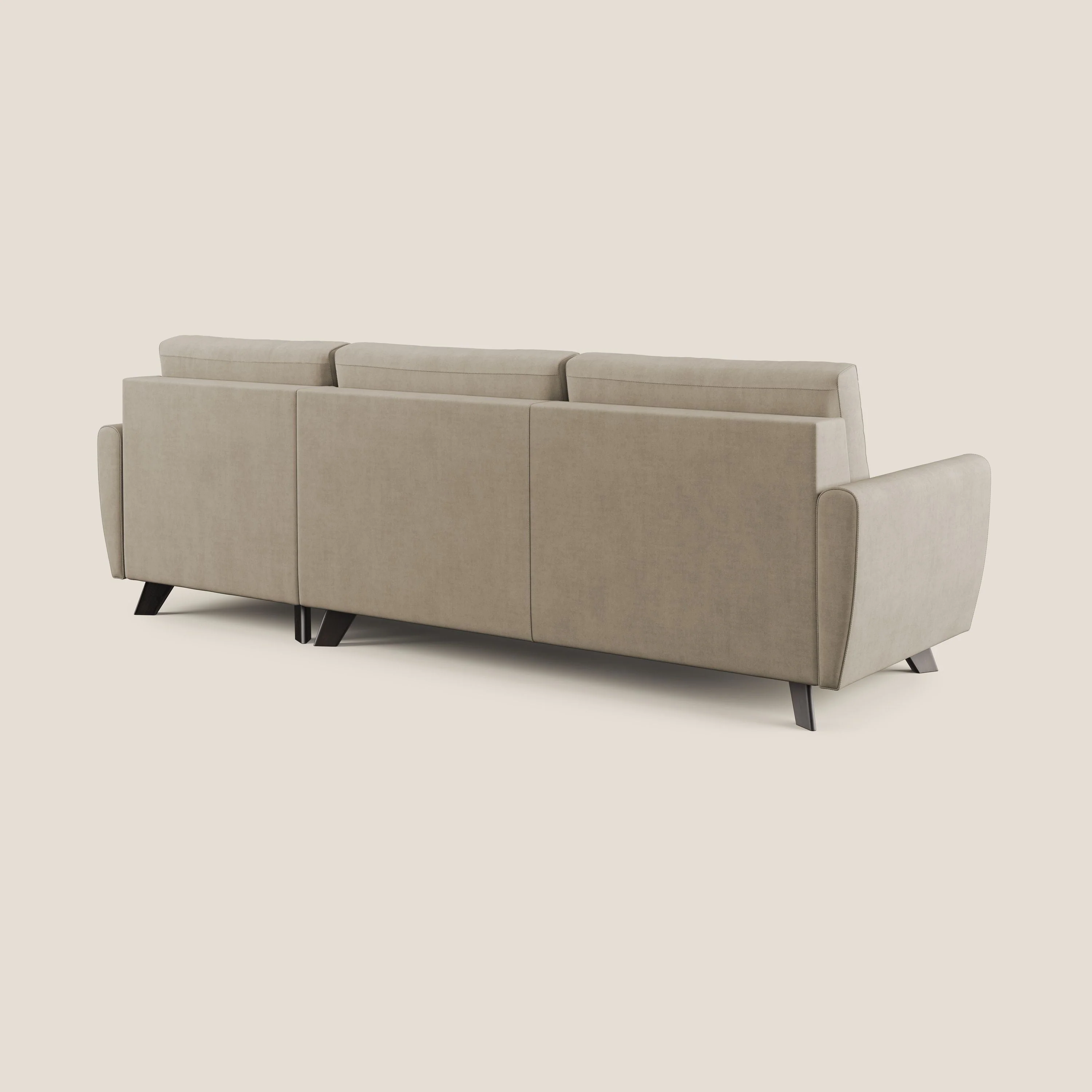 Callisto Canapé d'angle convertible en tissu doux imperméable T02 beige - Image 7