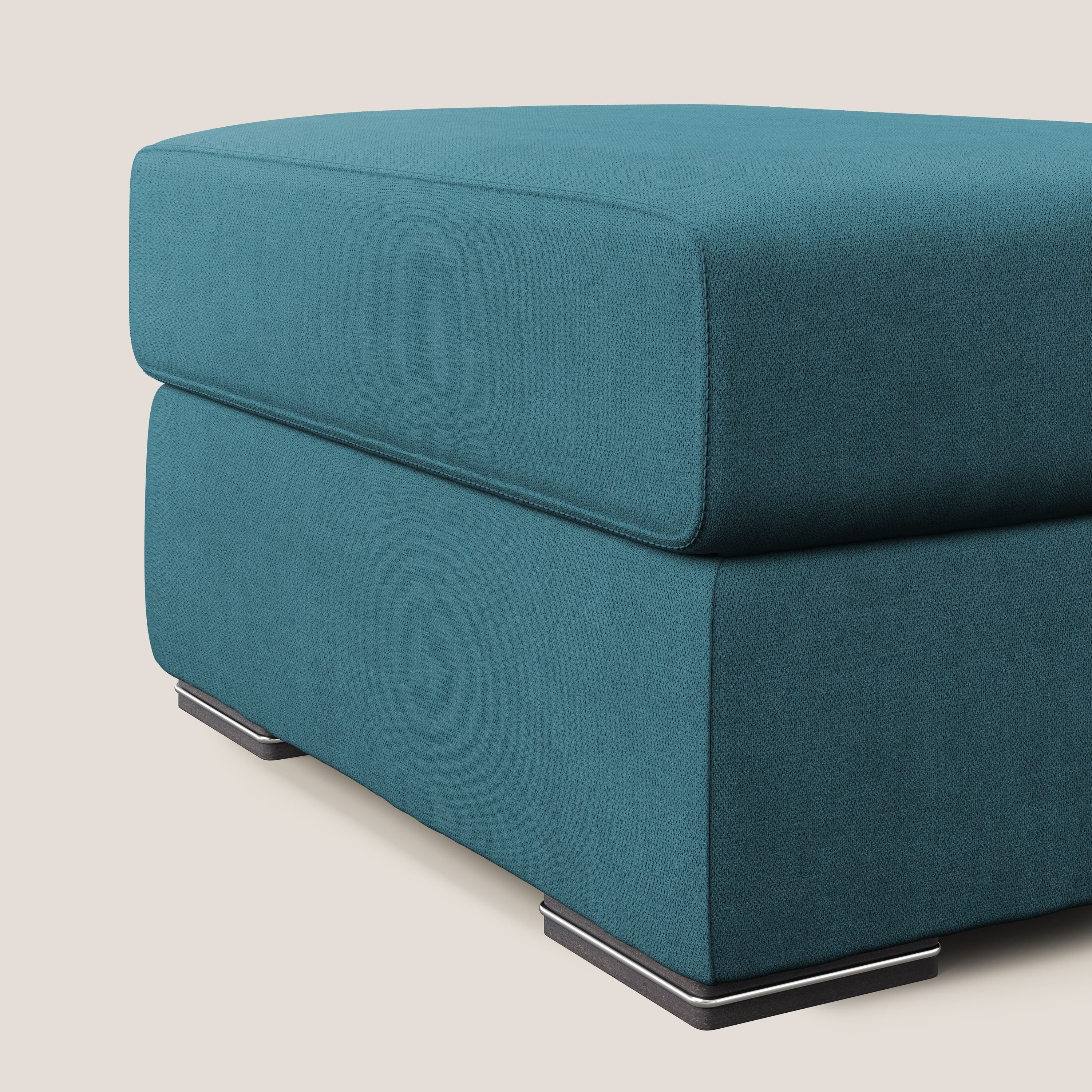 Sun pouf coffre en tissu imperméable T02 bleu ciel - Image 3