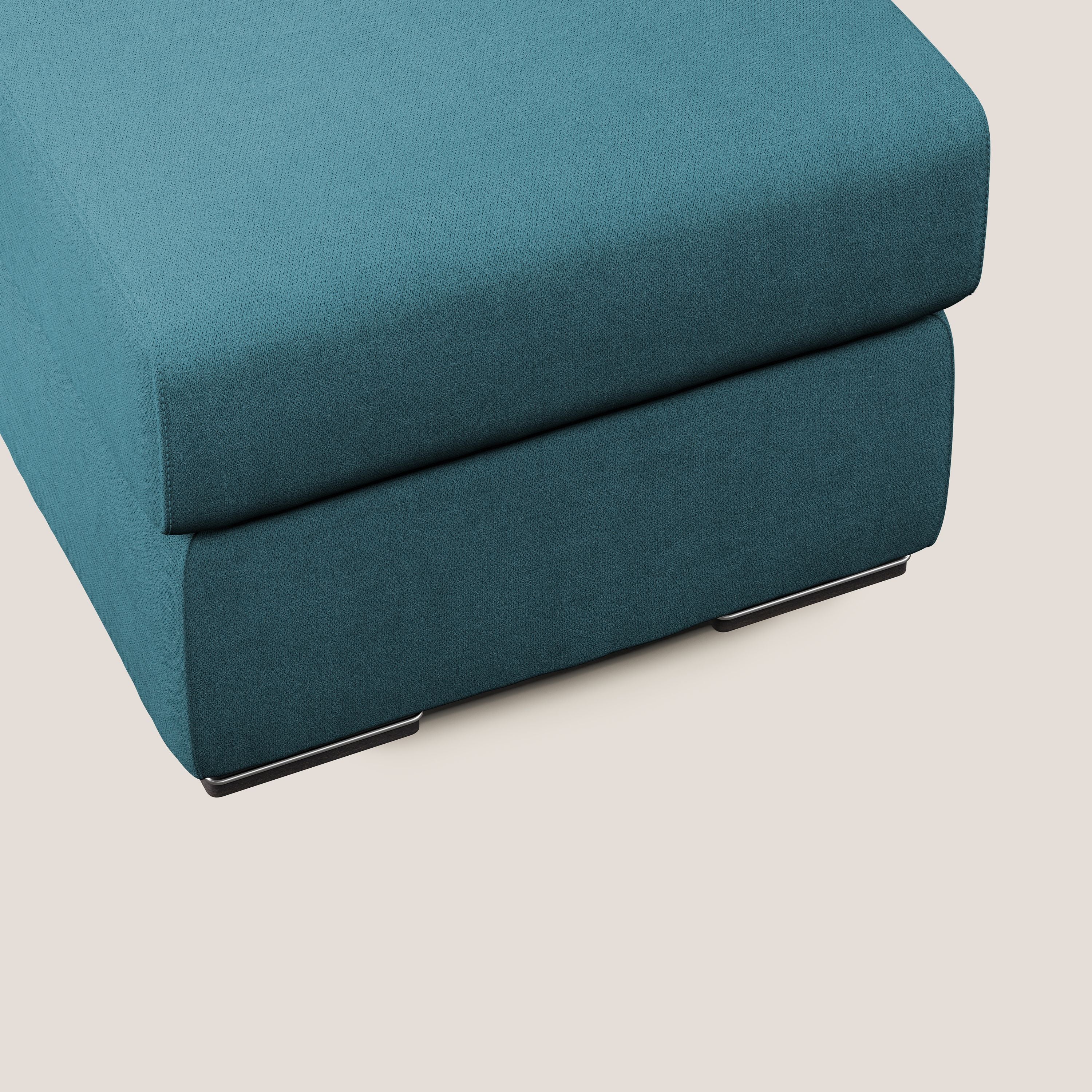 Sun pouf coffre en tissu imperméable T02 bleu ciel - Image 4