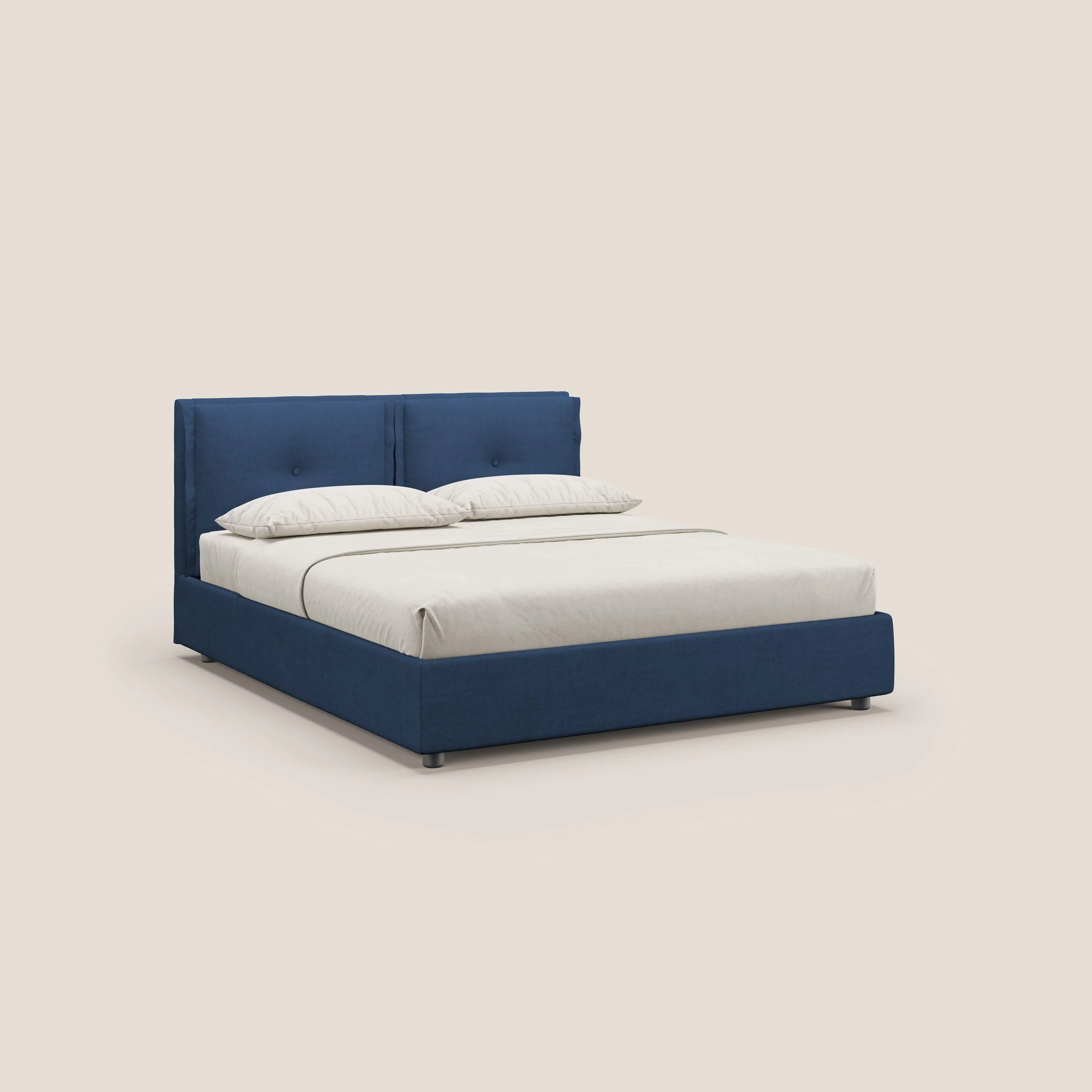 Travis lit coffre avec coussins capitonnés amovibles en tissu imperméable T02 bleu - Image 4